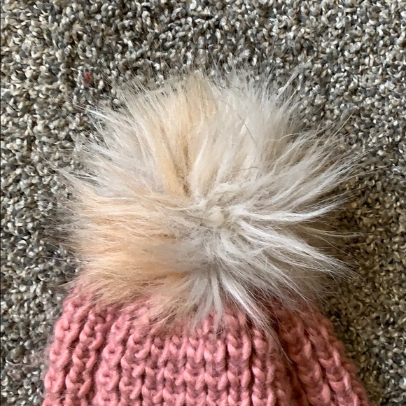 Pink Pom Pom Winter Hat - Picture 3 of 3